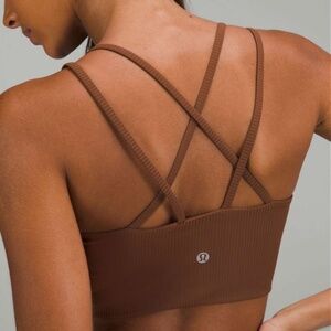 Lululemon Like a Cloud Ribbed Longline Bra *Light Support, B/C Cup 68 sz 4